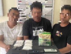 Polisi Tangkap Tiga Pengedar Sabu di Aceh Timur
