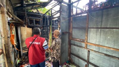 Rumah Warga Miskin di Lhokseumawe Terbakar