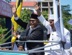 Konvoi Keliling, Bustami-Tu Sop Mendaftar Jadi Cagub dan Cawagub Aceh