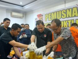 Polda Jambi Musnahkan Sitaan Narkotika dari Aceh