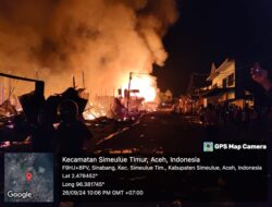 Ruko Terbakar di Simpang Lima Simeulue Capai 30 Unit