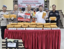 Polres Langsa Gagalkan Peredaran 60 Paket Ganja