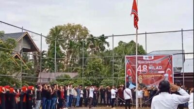 Peringati Milad GAM, KPA Kibarkan Bulan Bintang Berkibar di Lhokseumawe
