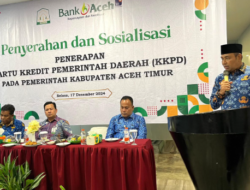 Bank Aceh Cabang Idi Serahkan KKPD untuk Pemkab Aceh Timur