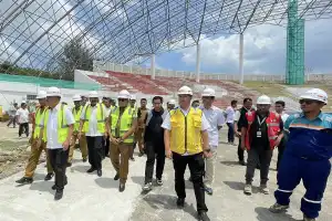 Bustami Hamzah Optimistis Pembangunan Venue PON XXI Rampung Akhir Juli Mendatang