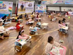 PUPR Aceh Barat Kampanye Olahraga Lewat Lomba Mewarnai