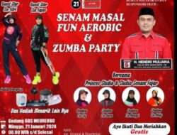 Caleg DPRA Dapil 10 Hendri Muliana Gelar Senam Sehat di GOS Meulaboh