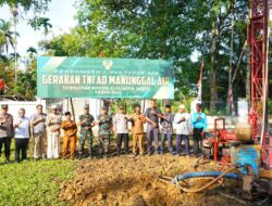 Wujudkan Akses Air Bersih, Danrem 012/TU Resmikan Sumur Bor Program TNI AD Manunggal Air