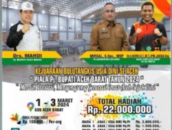 Turnamen Bulutangkis Usia Dini Se-Aceh Mulai Buka Pendaftaran, Berikut Persyaratannya