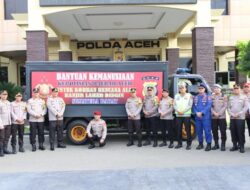 Polda Aceh Kirim Bantuan kemanusian untuk Korban Banjir Lahar Dingin Sumbar