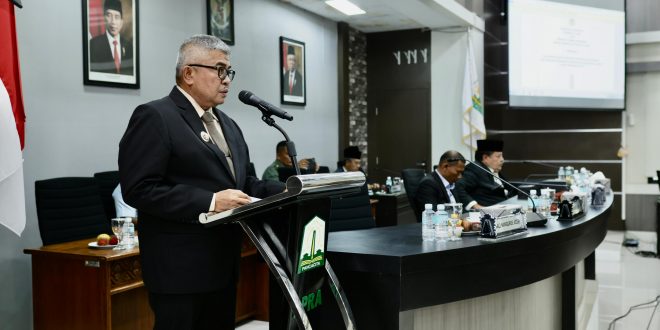 Pj Gubernur Menanggapi Pendapat Badan Anggaran DPR Aceh tentang Pertanggungjawaban APBA 2023 1 pj