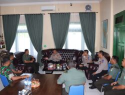 Hari Pertama Berdinas, Kapolres Silaturahmi ke Kodim Aceh Tamiang