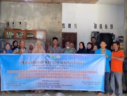 Tim PKM UNSAM Sediakan Tandor Air Berkapasitas 1000 Liter untuk Warga Terdampak Bencana Banjir