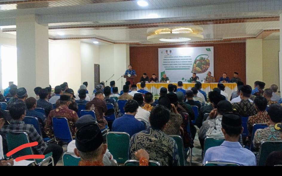 Acara peluncuran program UPSUS yang dilaksanakan di Aula Sekdakab Simeulue, dihadiri Bupati, Forkopimda, dan Kepala Dinas Pertanian. Kamis (5/2/2026) Situasi.co.id.