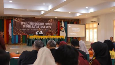 KPU RI dan DPD IMM Aceh Perkuat Literasi Kepemiluan Generasi Muda melalui Sosialisasi di UNMUHA Banda Aceh 8 Diksusi sosialisasi pendidikan pemilih berkelanjutan tahun 2026 oleh KPU RI, Rabu (23/9).