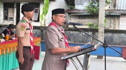 Wabup Simeulue Lantik Mabigus Pramuka SMA I Sinabang