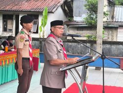 Wabup Simeulue Lantik Mabigus Pramuka SMA I Sinabang