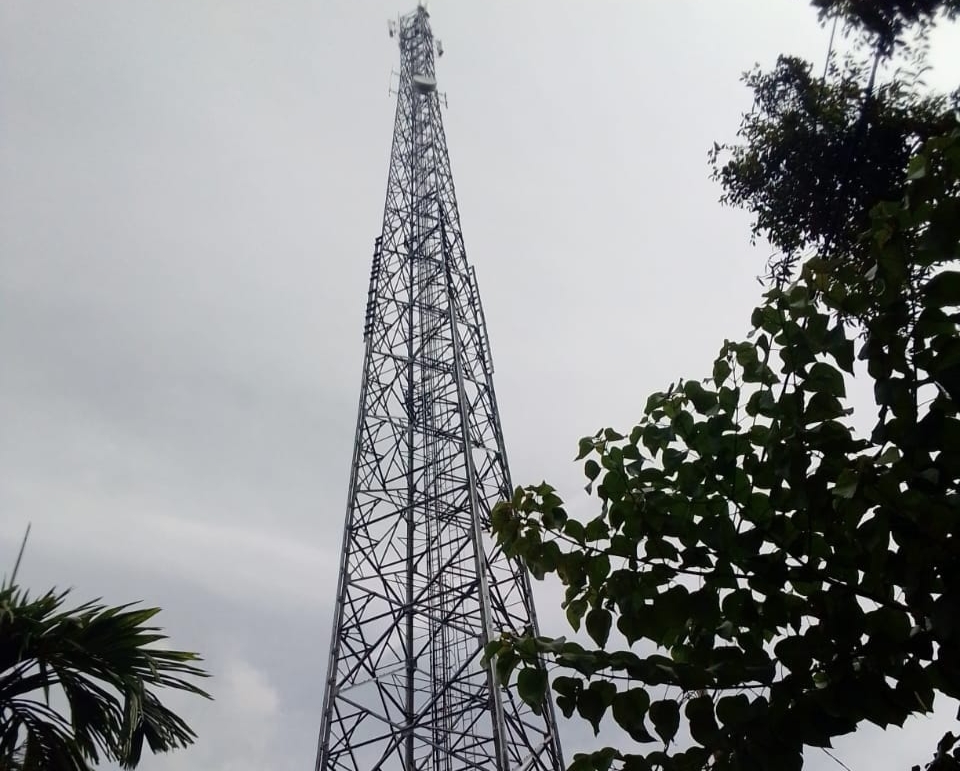 Sinyal Internet di Pulau Siumat Mati, Warga: Seperti Kembali ke Zaman Batu 1 Tower Telkomsel di Pulau Siumat. Foto: Dok Pribadi.