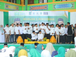 Ribuan Pendukung Hadiri Peusijuek Paslon Bupati Aceh Besar Musannif-Sanusi.