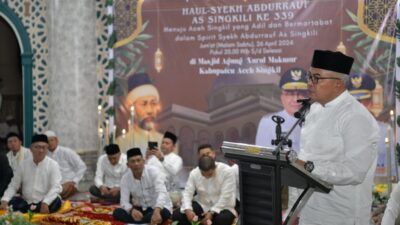 Pj Gubernur Aceh Ajak Masyarakat Teladani dan Hidupkan Semangat Syekh Abdurrauf As-Singkili