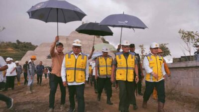 Pj. Gubernur, Ketua DPRA, Pangdam IM, Kapolda dan Kajati Tinjau Pembangunan Bendungan Rukoh Pidie