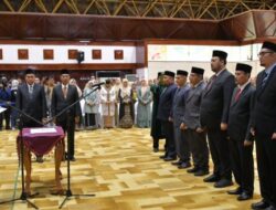 Pj Sekda Aceh Lantik Tujuh Kepala SKPA, Ingatkan Realisasi APBA Dipercepatan