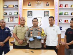 Masyarakat serahkan Satu Pucuk Senjata Api Rakitan ke Polisi