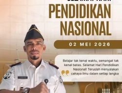 Kalapas Kelas III Sinabang Ucapkan Selamat Hari Pendidikan Nasional, Ajak Terus Semangat Belajar