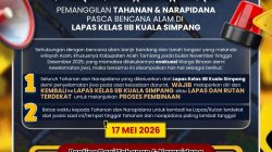 Kanwil Ditjenpas Aceh Ajak Narapidana Lapas Kuala Simpang Kembali Dan Taati Aturan Pasca Evakuasi Bencana