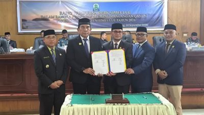Empat Qanun Prioritas Disetujui, Bupati Monas: Perkuat Landasan Pembangunan Dan Pelayanan Masyarakat
