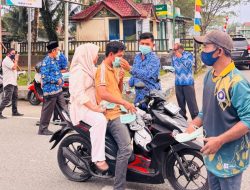 Kabut Asap Selimuti Simeulue, BPBD Bagikan Masker untuk Cegah Dampak Gangguan Kesehatan