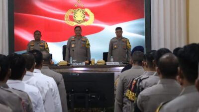 kunjungan kerja kapolda di polres langsa