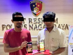 Satreskrim Polres Nagan Raya Tangkap Dua Pemain Judi Online